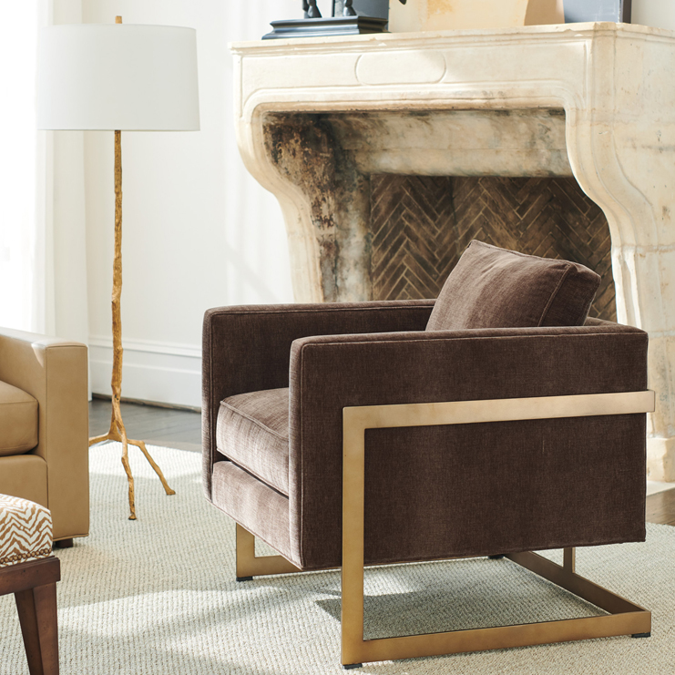 Фото Кресло обитое - стиль Современная классика - Для гостиной - удобное кресло производства США - Lexington - Silverado - Купить в Интернет-магазине