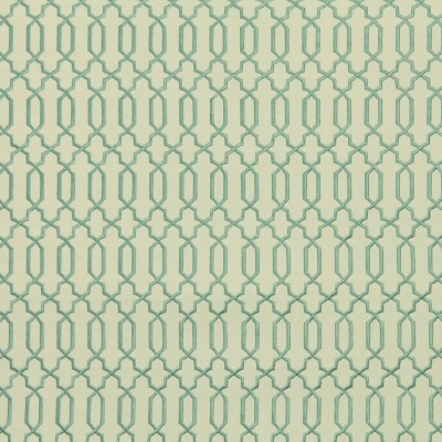 Фото Ткань портьерная с рисунком - Орнамент - стиль Американский - Зеленый - Купить в Интернет-магазине