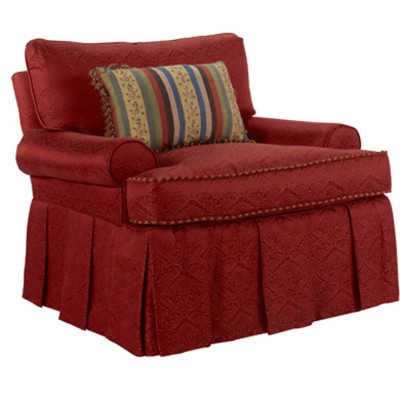 Фото Кресло обитое - стиль Американское наследство - Для гостиной - удобное кресло производства США - EJ Victor - Carol Bolton - Купить в Интернет-магазине