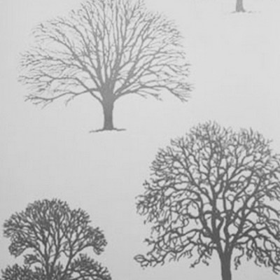 Фото Обои с рисунком - Растение - стиль Современных дизайнеров - Светло-серые - Купить в Интернет-магазине