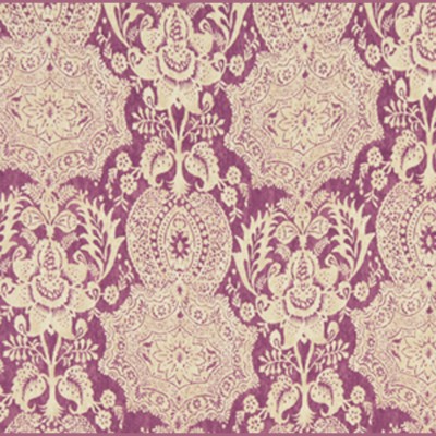 Фото Ткань портьерная с рисунком - Дамаск - стиль Американский - Фиолетовый - Купить в Интернет-магазине