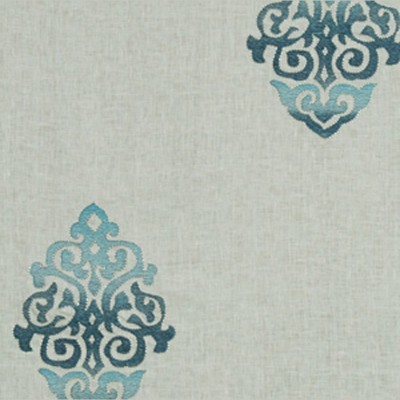 Фото Ткань портьерная с рисунком - Орнамент - стиль Американский - Серый - Купить в Интернет-магазине