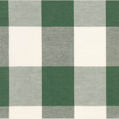 Фото Ткань портьерная с рисунком - Клетка - стиль Американский - Зеленая - Купить в Интернет-магазине