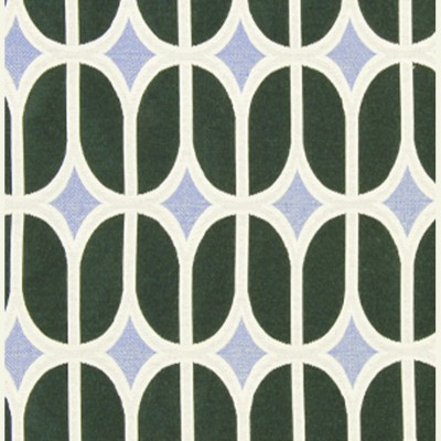 Фото Ткань портьерная с рисунком - Орнамент - стиль Американский - Зеленый - Купить в Интернет-магазине