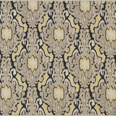 Фото Ткань портьерная с рисунком - Дамаск - стиль Американский - Черный - Купить в Интернет-магазине