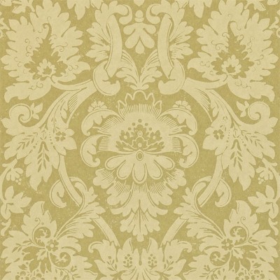 Фото Обои с рисунком - Дамаск - стиль Английская классика - Зеленые - Купить в Интернет-магазине
