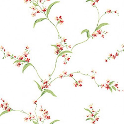 Фото Обои с рисунком - Цветы - стиль Американский - Белые - Купить в Интернет-магазине