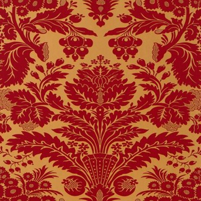 Фото Обои с рисунком - Дамаск - стиль Американский - Золотые - Купить в Интернет-магазине