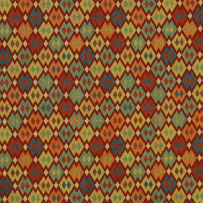 Фото Ткань портьерная с рисунком - Орнамент - стиль Американский - Желтый - Купить в Интернет-магазине