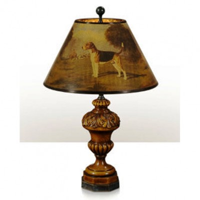 Фото Настольная лампа - стиль Английская классика - Деревянная - Купить в Интернет-магазине