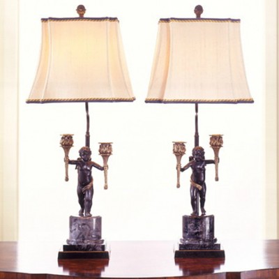 Фото Настольная лампа - стиль Английская классика - Металлическая - Купить в Интернет-магазине