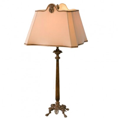 Фото Настольная лампа - стиль Английская классика - Деревянная - Купить в Интернет-магазине