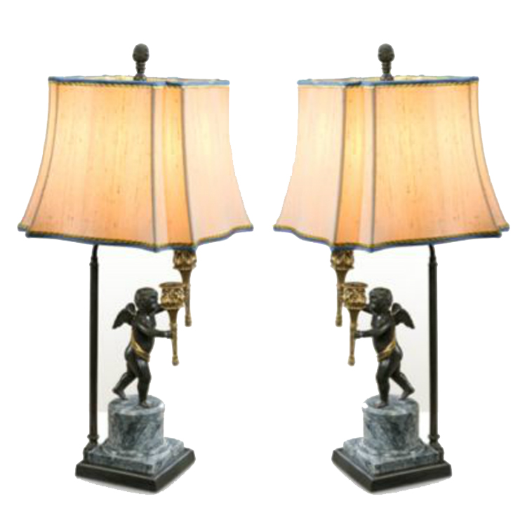 Фото Настольная лампа - стиль Английская классика - Металлическая - Купить в Интернет-магазине