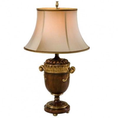 Фото Настольная лампа - стиль Английская классика - Деревянная - Купить в Интернет-магазине