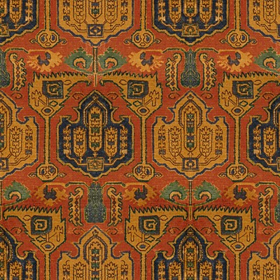 Фото Ткань портьерная с рисунком - Орнамент - стиль Английский - Розовый - Купить в Интернет-магазине