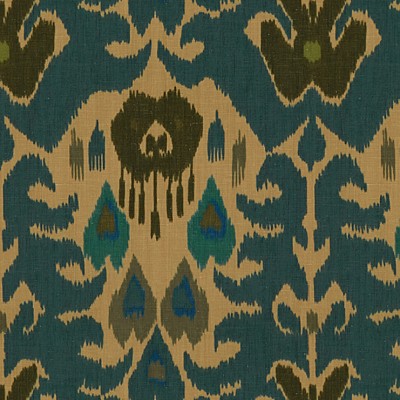 Фото Ткань портьерная с рисунком - Орнамент - стиль Английский - Бежевый - Купить в Интернет-магазине