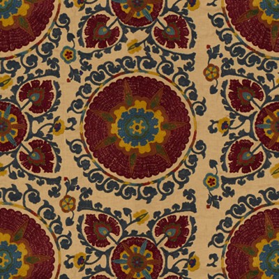 Фото Ткань портьерная с рисунком - Орнамент - стиль Английский - Бежевый - Купить в Интернет-магазине