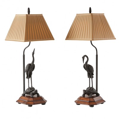 Фото Настольная лампа - стиль Английская классика - Металлическая - Купить в Интернет-магазине