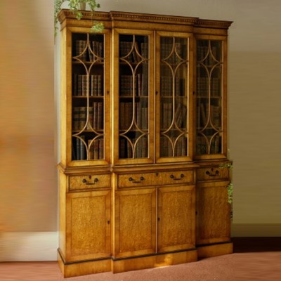 Фото Шкаф книжный/библиотека - стиль Русский дворцовый - Для кабинета - Купить в Интернет-магазине