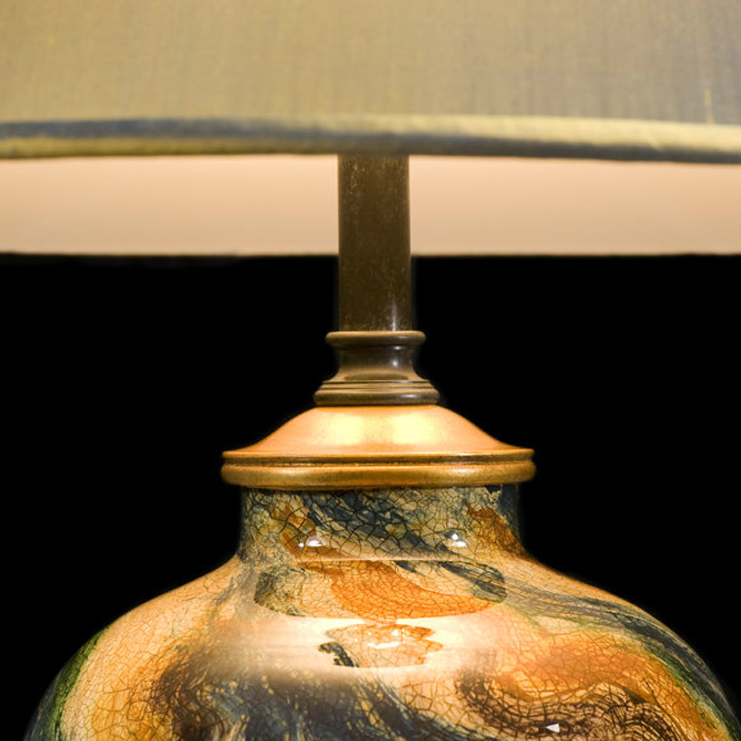 Фото Настольная лампа - стиль Английская классика - Стеклянная - Купить в Интернет-магазине Фото Настольная лампа - стиль Английская классика - Стеклянная - Купить в Интернет-магазине