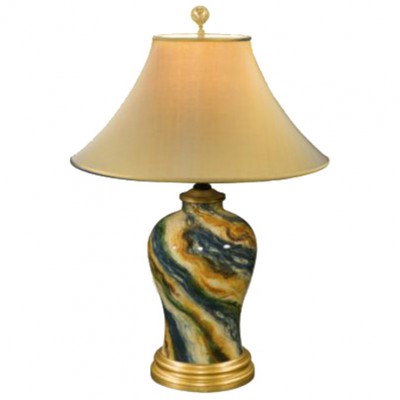 Фото Настольная лампа - стиль Английская классика - Стеклянная - Купить в Интернет-магазине