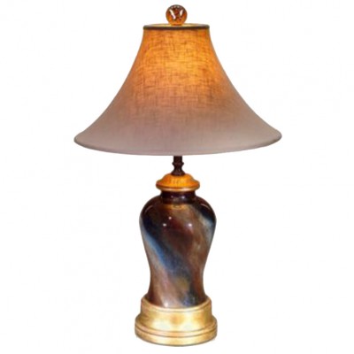 Фото Настольная лампа - стиль Английская классика - Стеклянная - Купить в Интернет-магазине