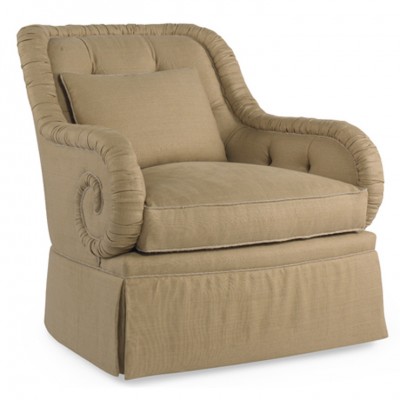 Фото Кресло обитое - стиль Американская классика - Для гостиной - удобное кресло производства США - EJ Victor - Newport - Купить в Интернет-магазине