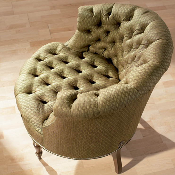 Фото Кресло обитое - стиль Английская классика - Для спальни - удобное кресло производства США - Theodore Alexander - Althorp living history - Купить в Интернет-магазине