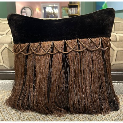 Фото Подушка декоративная - стиль Американский - Коричневая - В наличии - Купить в Интернет-магазине