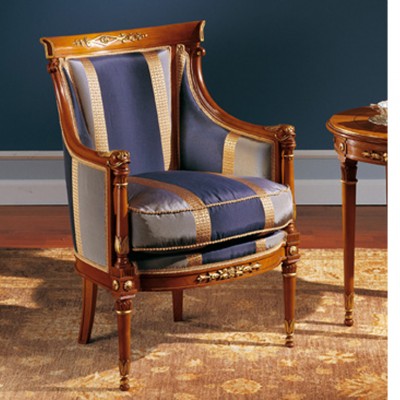 Фото Кресло на деревянной раме - стиль Русский дворцовый - Для гостиной - Купить в Интернет-магазине