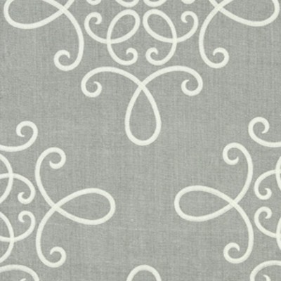 Фото Ткань портьерная с рисунком - Завиток - стиль Американский - Серый - Купить в Интернет-магазине