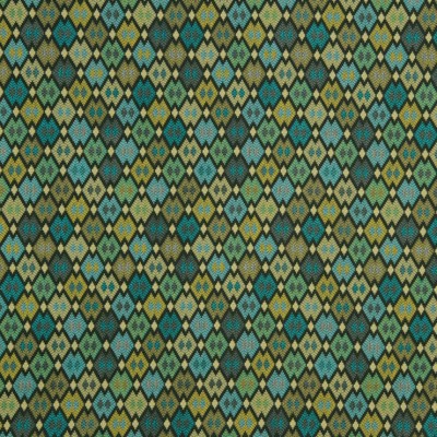 Фото Ткань портьерная с рисунком - Орнамент - стиль Американский - Зеленый - Купить в Интернет-магазине