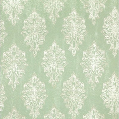 Фото Ткань портьерная с рисунком - Дамаск - стиль Американский - Зеленый - Купить в Интернет-магазине