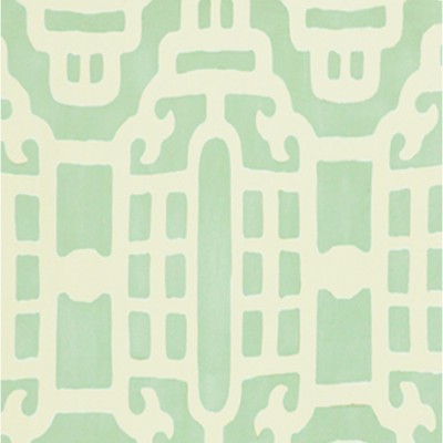 Фото Ткань портьерная с рисунком - Орнамент - стиль Американский - Зеленый - Купить в Интернет-магазине