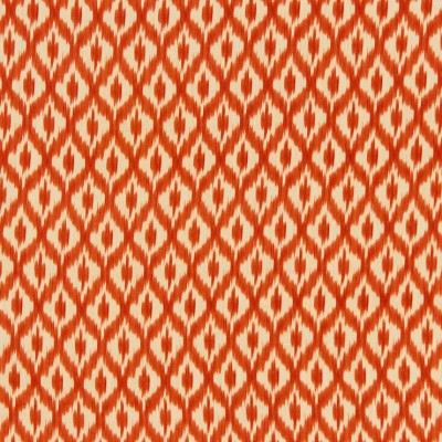 Фото Ткань портьерная с рисунком - Орнамент - стиль Американский - Оранжевый - Купить в Интернет-магазине