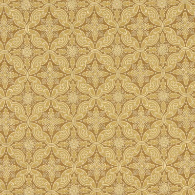 Фото Ткань портьерная с рисунком - Орнамент - стиль Американский - Желтый - Купить в Интернет-магазине