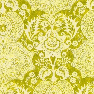 Фото Ткань портьерная с рисунком - Дамаск - стиль Американский - Зеленый - Купить в Интернет-магазине