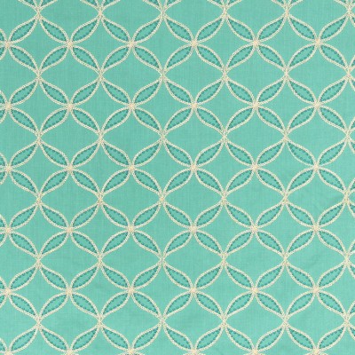 Фото Ткань портьерная с рисунком - Орнамент - стиль Американский - Бирюзовый - Купить в Интернет-магазине