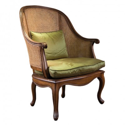 Фото Кресло на деревянной раме - стиль Американская классика - Для гостиной - Купить в Интернет-магазине