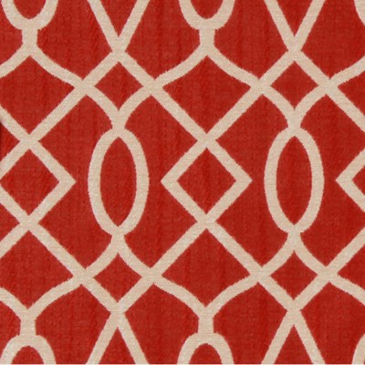 Фото Ткань портьерная с рисунком - Орнамент - стиль Американский - Красный - Купить в Интернет-магазине