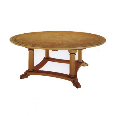 Фото Стол обеденный - стиль Русский дворцовый - Для столовой - большие обеденные столы производства США - Titchmarsh & Goodwin - Karelian Birch - Купить в Интернет-магазине