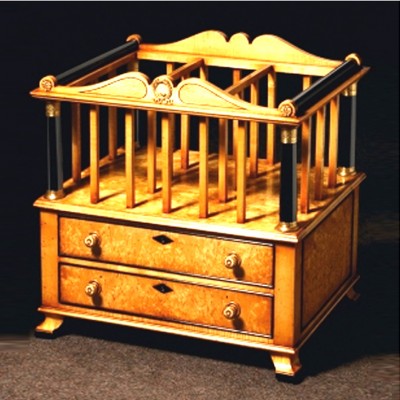 Фото Газетница деревянная - стиль Английская классика - Для кабинета - Купить в Интернет-магазине