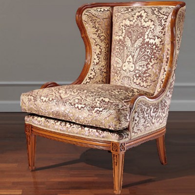 Фото Кресло на деревянной раме - стиль Европейская эклектика - Для гостиной - Купить в Интернет-магазине