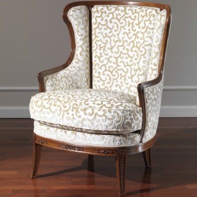 Фото Кресло на деревянной раме - стиль Европейская эклектика - Для гостиной - Купить в Интернет-магазине