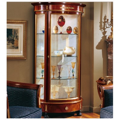 Фото Витрина узкая - стиль Русский дворцовый - Для гостиной - Купить в Интернет-магазине