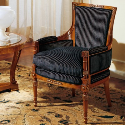 Фото Кресло на деревянной раме - стиль Русский дворцовый - Для гостиной - Купить в Интернет-магазине