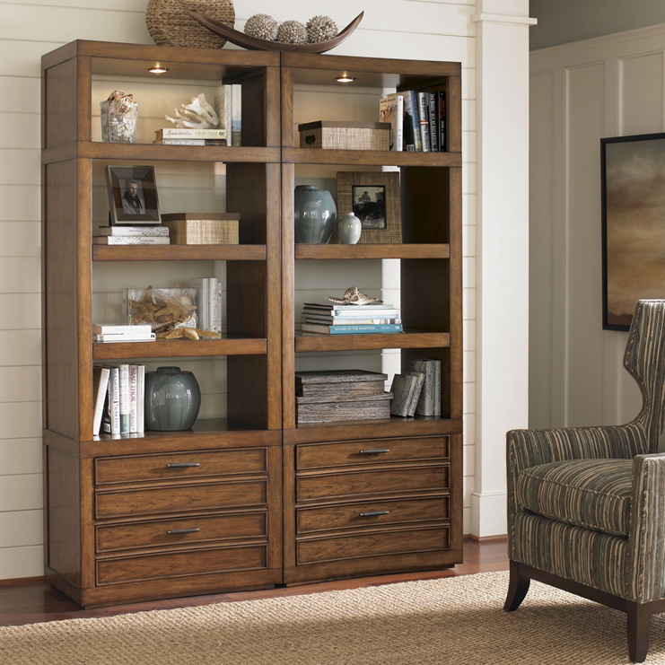 Фото Шкаф книжный/библиотека - стиль Transitional - Для кабинета - Купить в Интернет-магазине