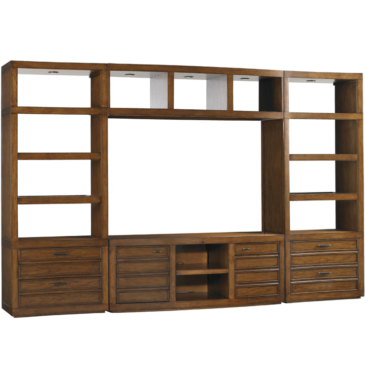 Фото Шкаф книжный/библиотека - стиль Transitional - Для кабинета - Купить в Интернет-магазине