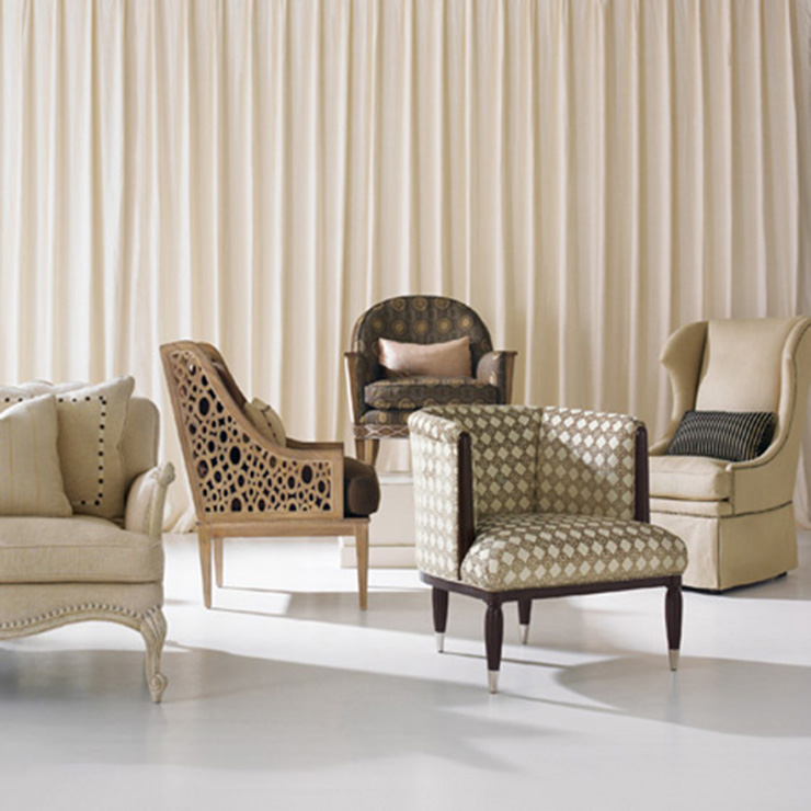 Фото Кресло на деревянной раме - стиль Гранд Салон - Для гостиной - Купить в Интернет-магазине