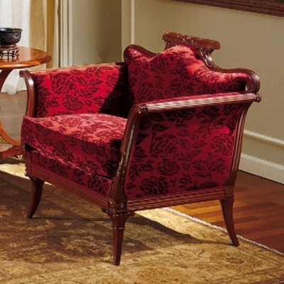 Фото Кресло на деревянной раме - стиль Европейская эклектика - Для гостиной - Купить в Интернет-магазине
